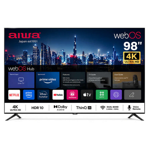 Aiwa Ultra Large 4K UHD WebOS ThinQ AI Smart TV 248 cm(98 Inches) AIWOS100X3 