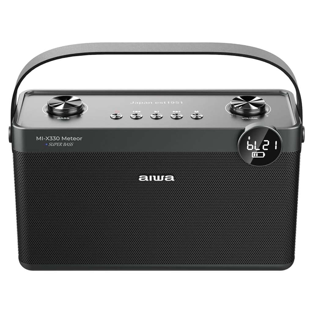 Aiwa Meteor Bluetooth Speaker With Powerful Bass 60W Type-C Charging MI-X330 