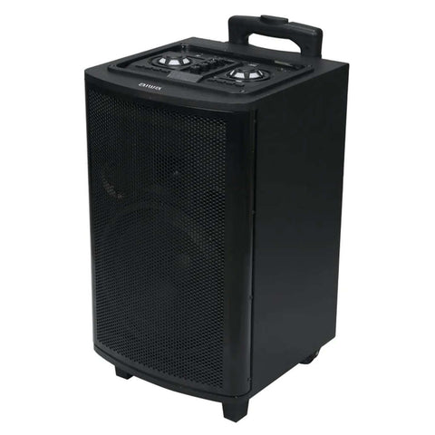Aiwa Bluetooth Trolley Party Speaker 150W With Subwoofer 2 Wireless Mics AW-TR102 