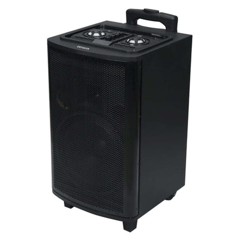 Aiwa Bluetooth Trolley Party Speaker 100W With 10 Inch Subwoofer 2 Wireless Mics AW-TR101 
