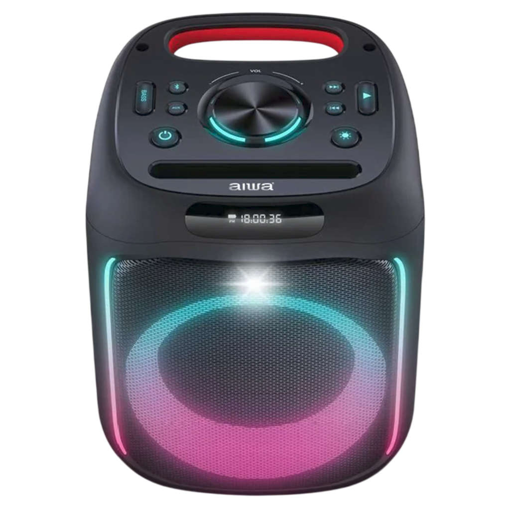 Aiwa Wireless Bluetooth Party Speaker With 6.5 Inch Subwoofer 1 Wireless Mic 100W PS701 