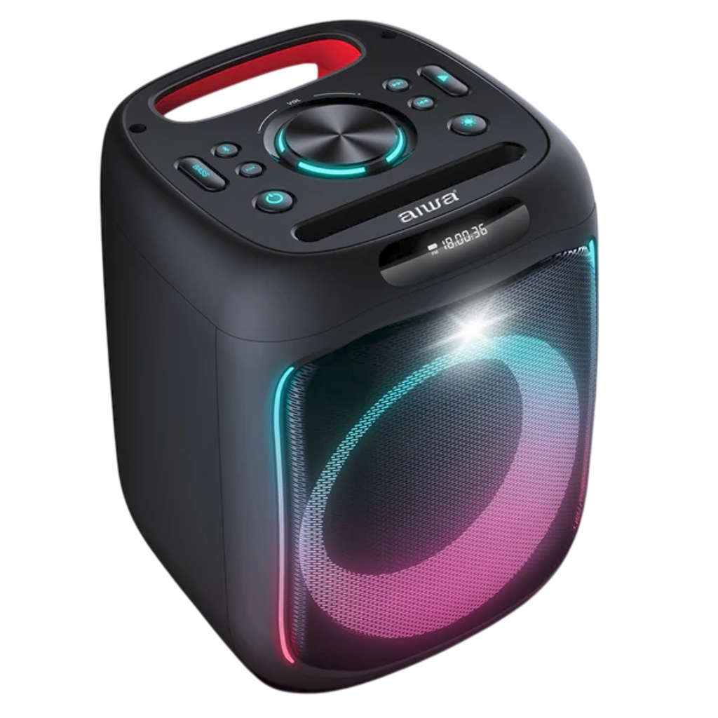 Aiwa Wireless Bluetooth Party Speaker With 6.5 Inch Subwoofer 1 Wireless Mic 100W PS701