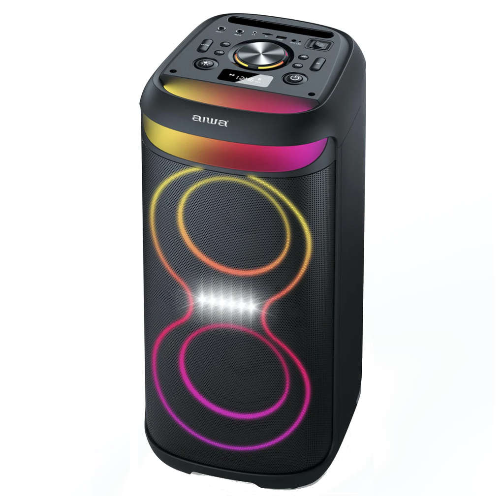 Aiwa Wireless Bluetooth Party Speaker With 6.5 Inch Subwoofer 2 Wireless Mic 200W PS702