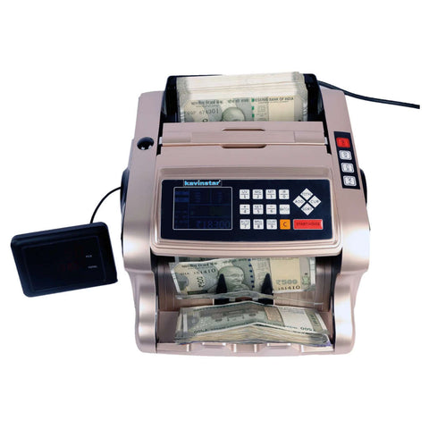 Kavinstar BR-560 Mix Note Counting Machine With Counterfeit Detection Gold 