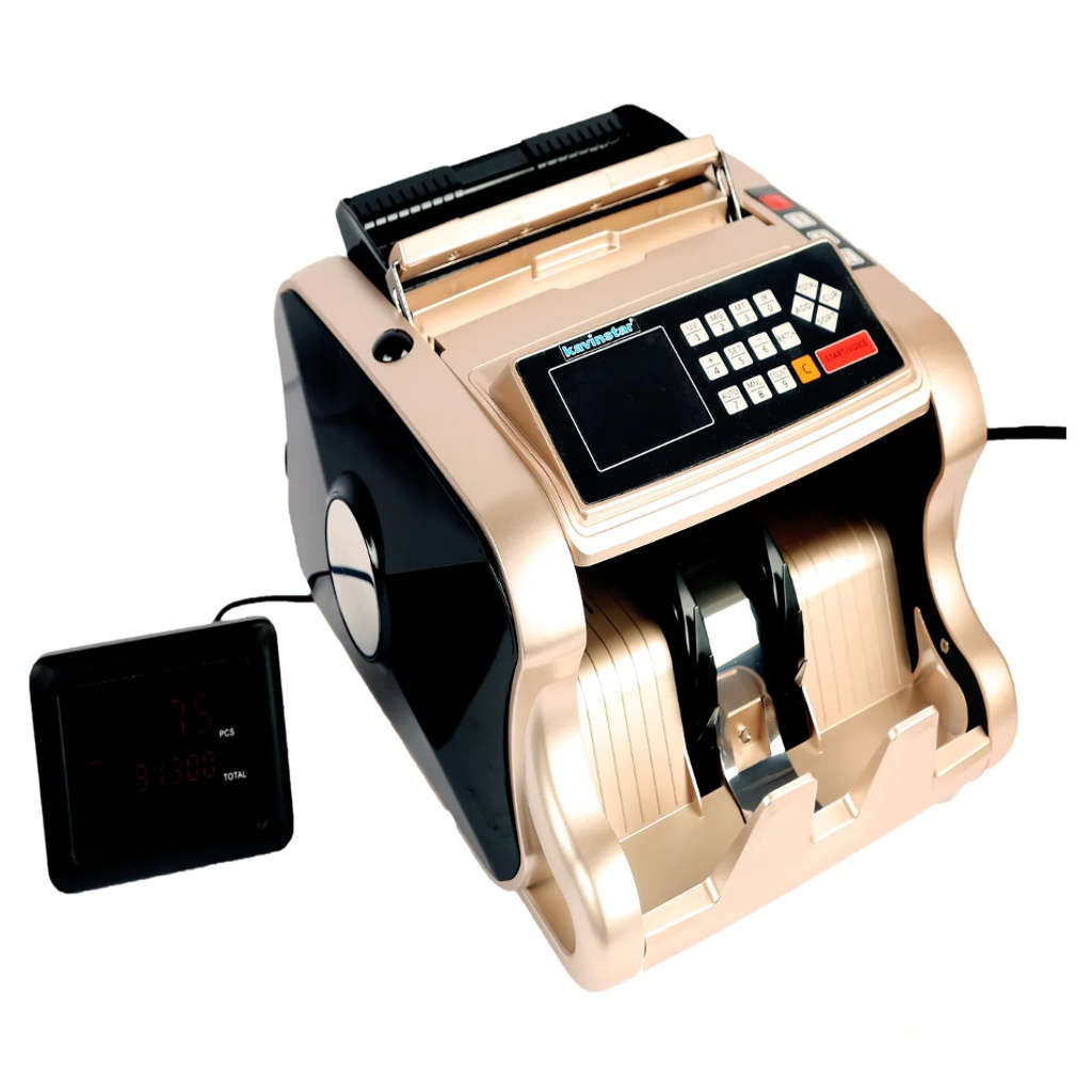 Kavinstar BR-560 Mix Note Counting Machine With Counterfeit Detection Gold