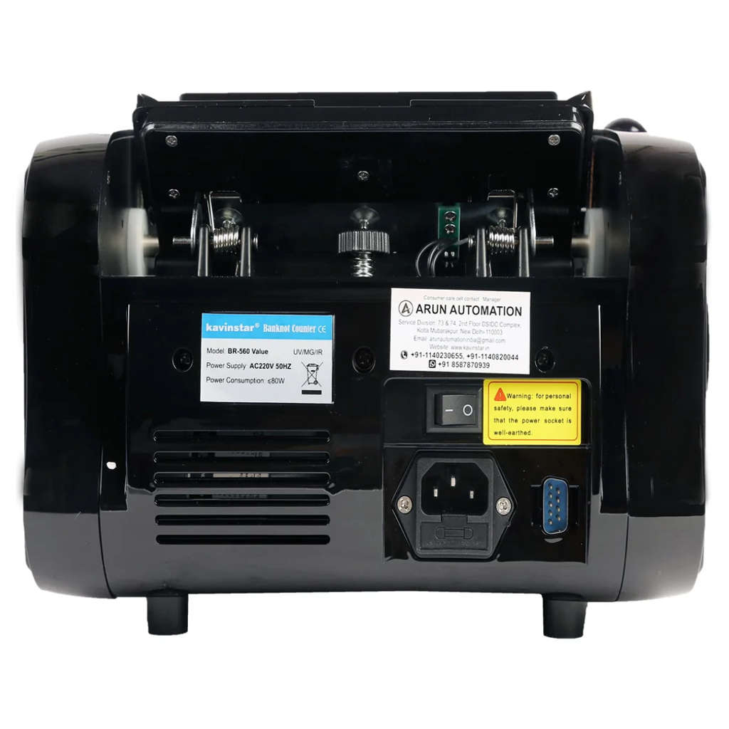 Kavinstar BR-560 Mix Note Counting Machine With Counterfeit Detection Black