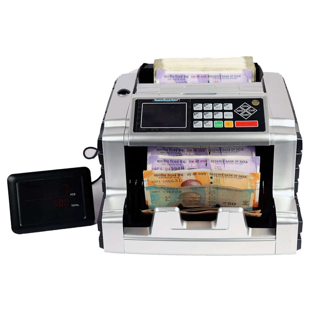 Kavinstar Mix Master Note Counting Machine With Counterfeit Detection 