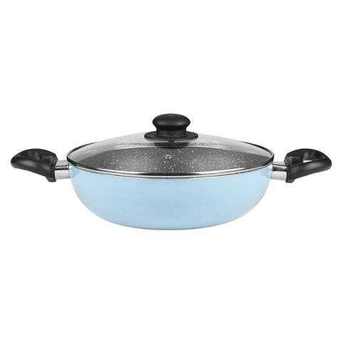 Fackelmann Cologne Non Stick Kadai With Glass Lid 28 cm 4.7 Litre 11110184 
