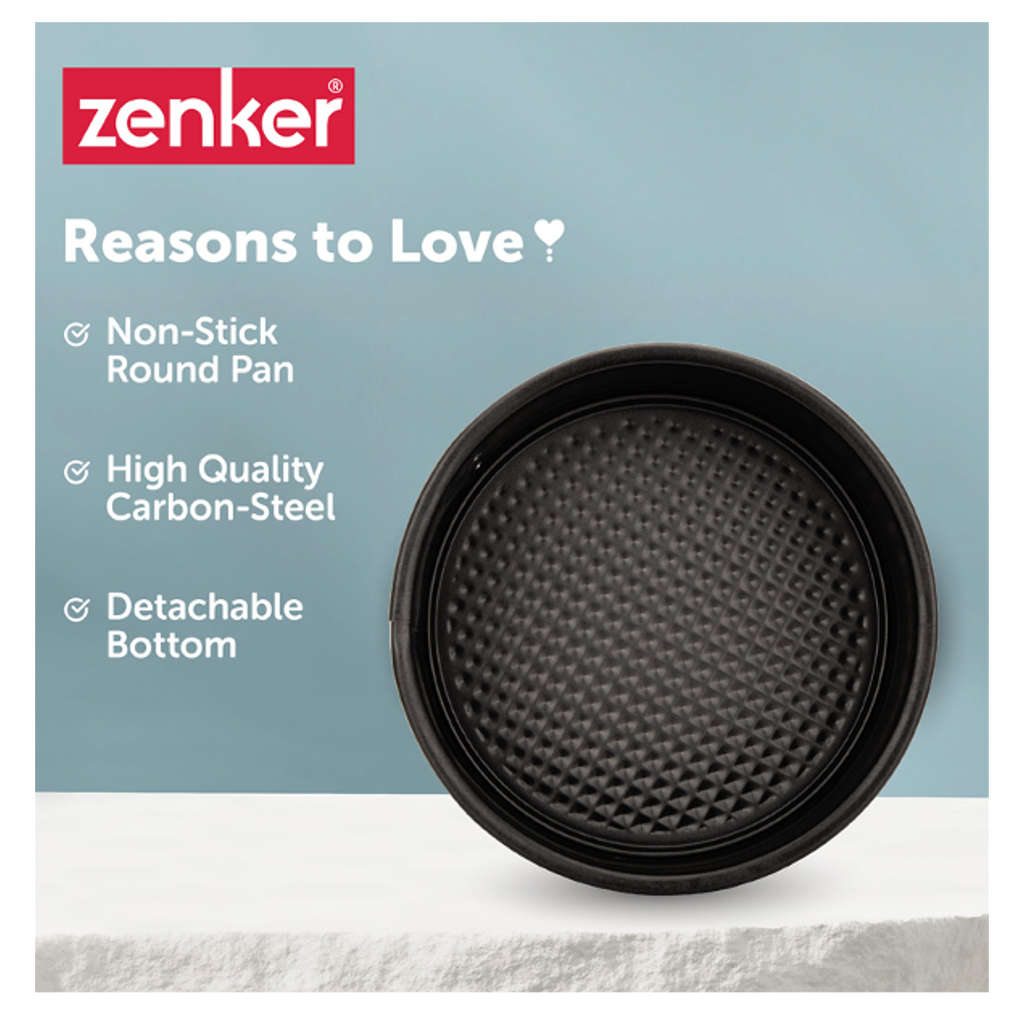 Fackelmann Zenker Non Stick Springform Pan With Detachable Base 22 cm 5237981