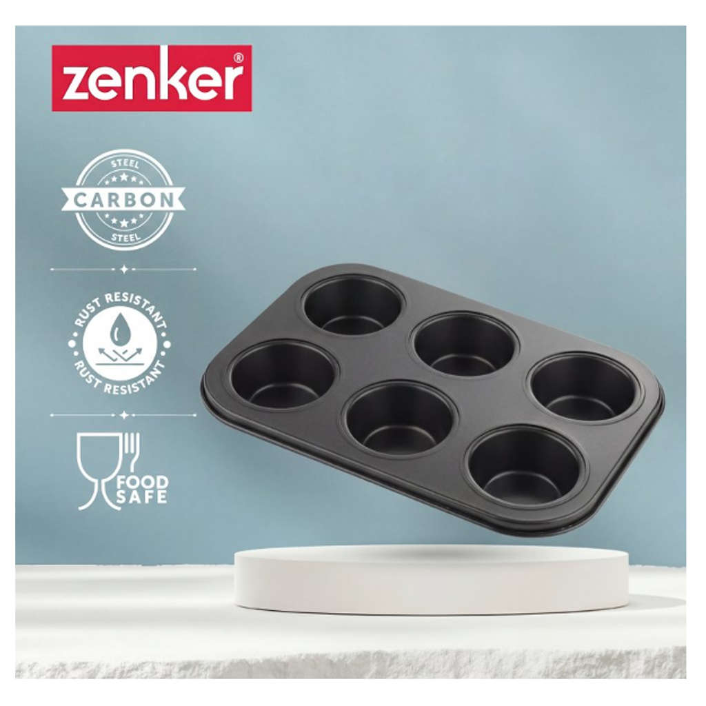 Fackelmann Zenker Muffin Pan Carbon Steel With Non Sticks Coating 26 cm 5475281