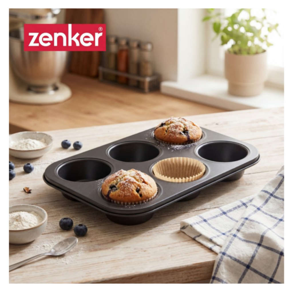 Fackelmann Zenker Muffin Pan Carbon Steel With Non Sticks Coating 26 cm 5475281