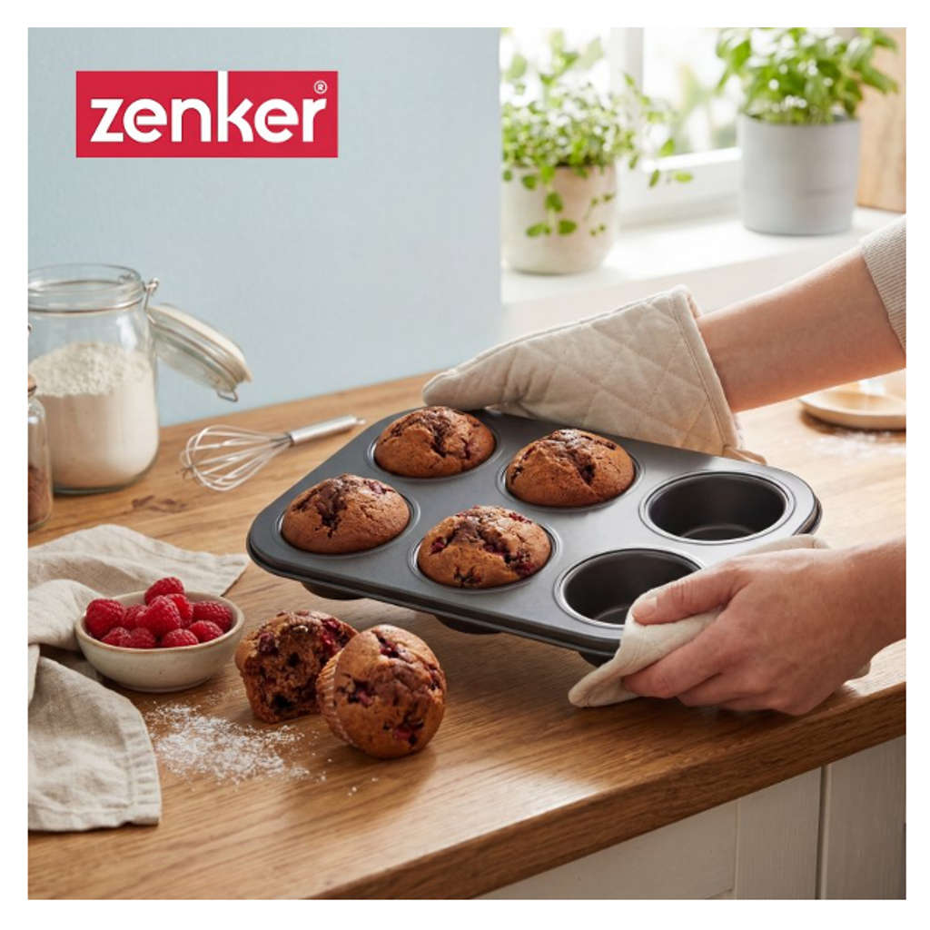 Fackelmann Zenker Muffin Pan Carbon Steel With Non Sticks Coating 26 cm 5475281