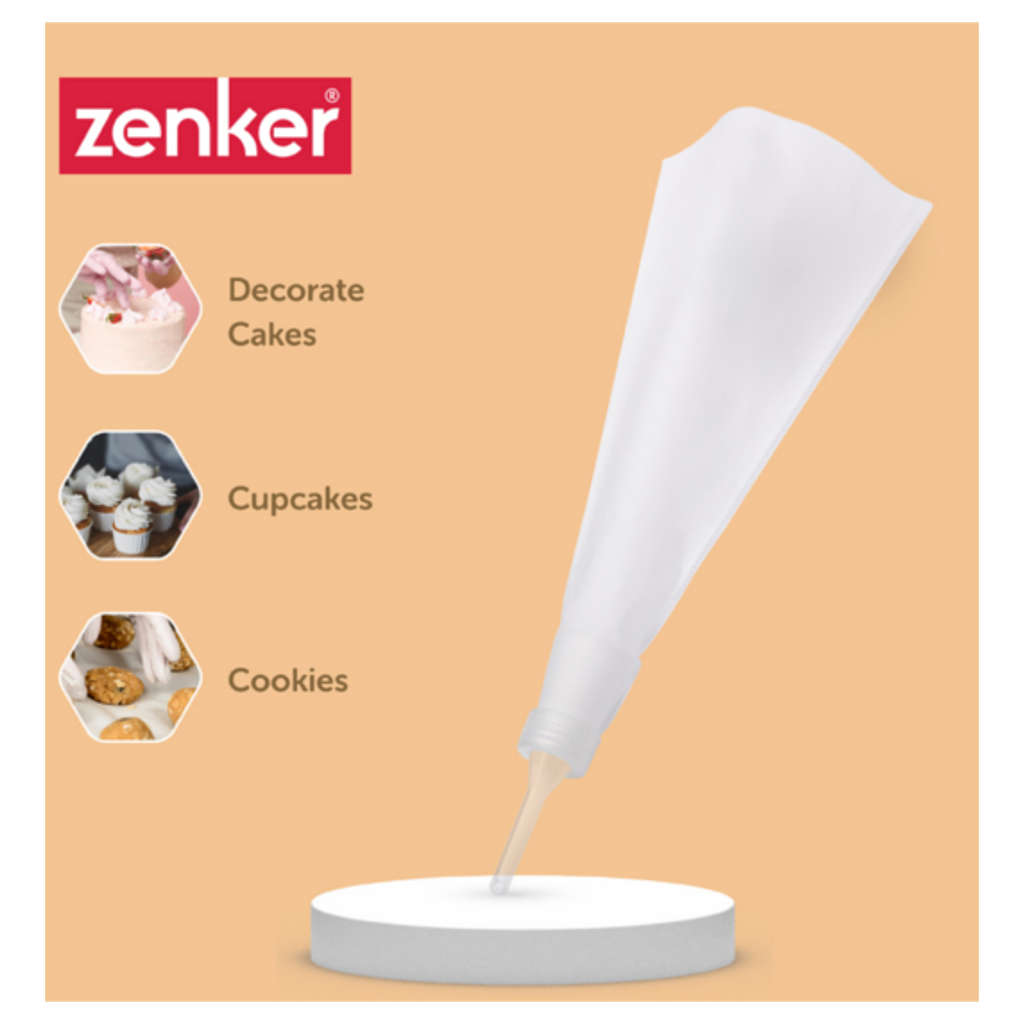 Fackelmann Zenker Piping Bag With 5 Nozzles 30 cm 42817