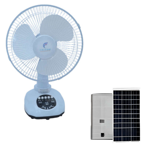 Frixon Breeze 12 Inch Solar Table Fan With Panel FX4071 