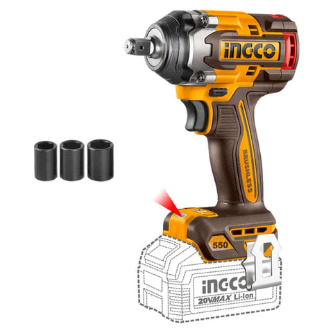 Ingco Cordless Impact Wrench 20 V CIWLI20551 