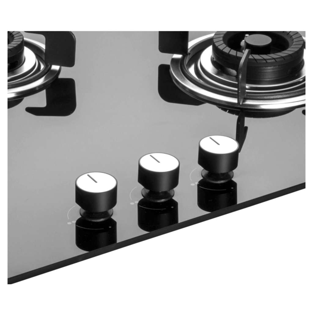 Kaff Built In Hob Auto Ignition With 3 Black Coated Tornado Style Burners 78 cm CRH783
