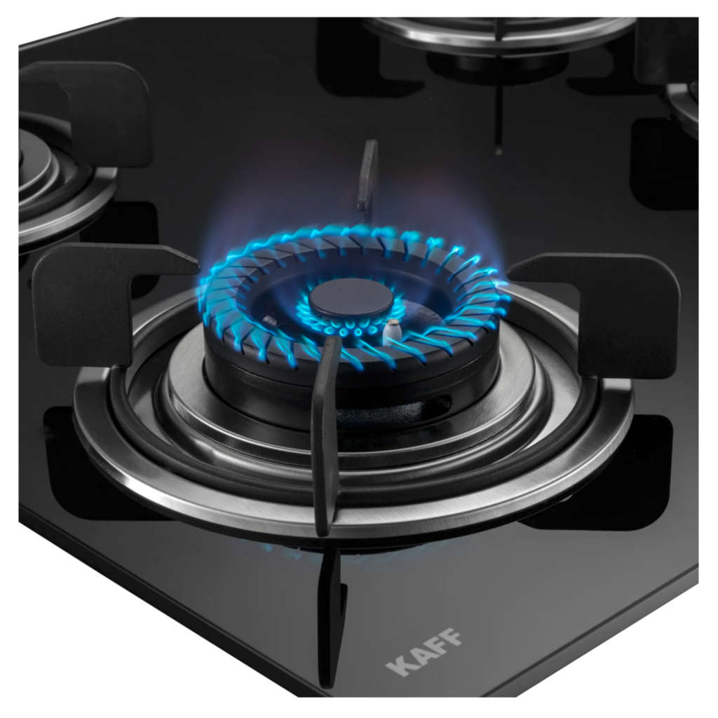 Kaff Built In Hob Auto Ignition With 3 Black Coated Tornado Style Burners 78 cm CRH783
