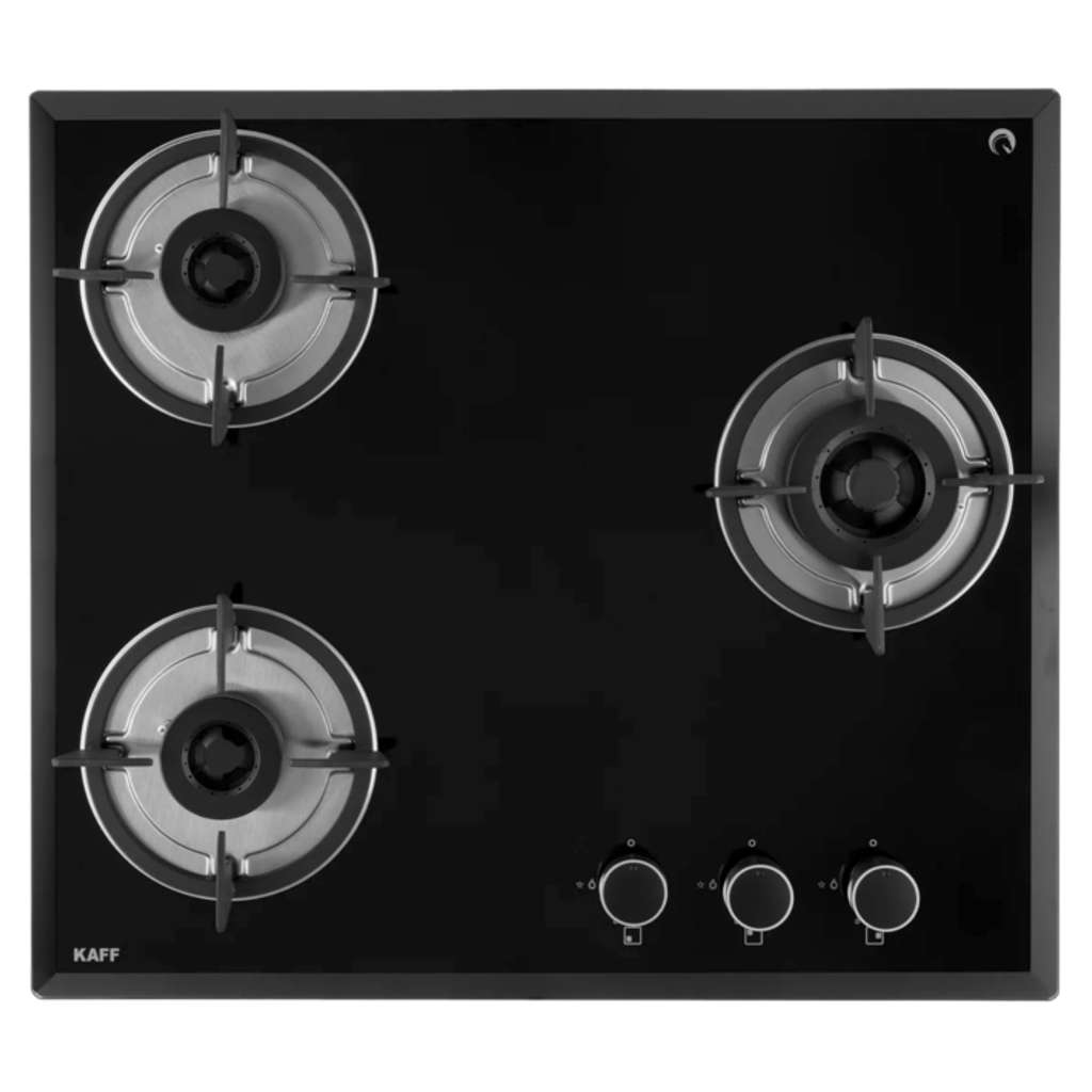 Kaff Built In Hob With 3 Full Brass Burners Auto Electric Ignition 60 cm FBB603