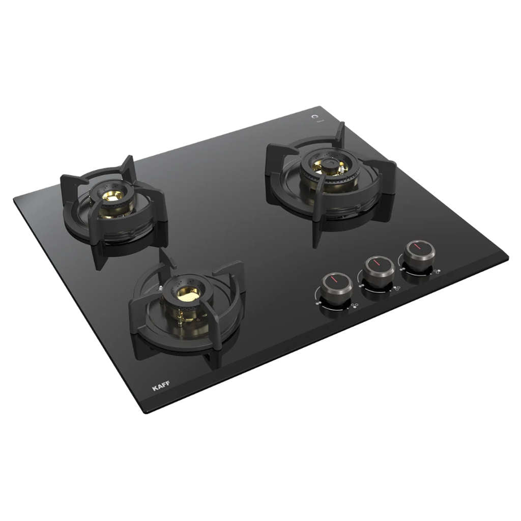 Kaff Built In Hob With 3 High Efficiency Full Brass Burner FFD 60 cm ASF603