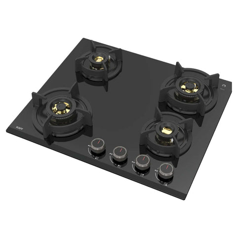 Kaff Built In Hob With 4 High Efficiency Full Brass Burners FFD Auto Electric Ignition 60 cm ASF604 