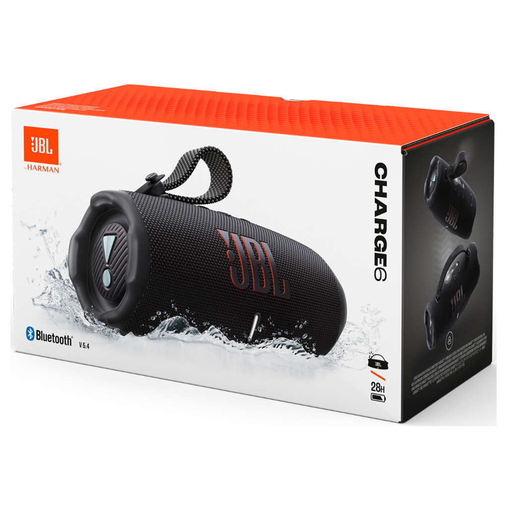 JBL Charge 6 Portable Bluetooth Speaker Black