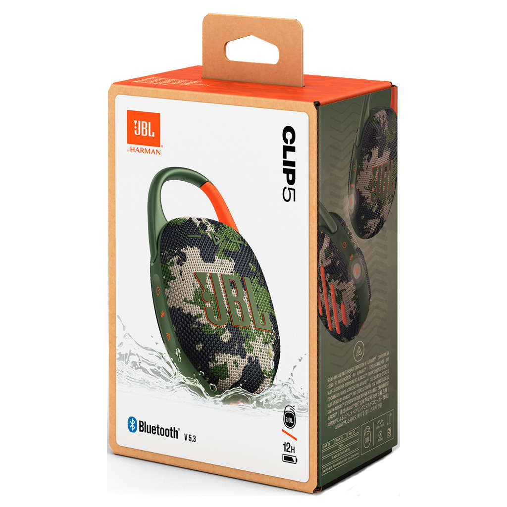 JBL Clip 5 Ultra Portable Bluetooth Speaker Squad