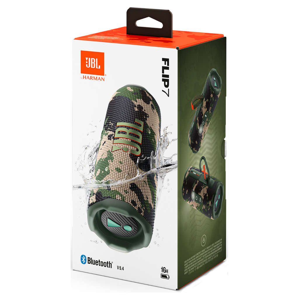 JBL Flip 7 Wireless Portable Bluetooth Speaker Squad