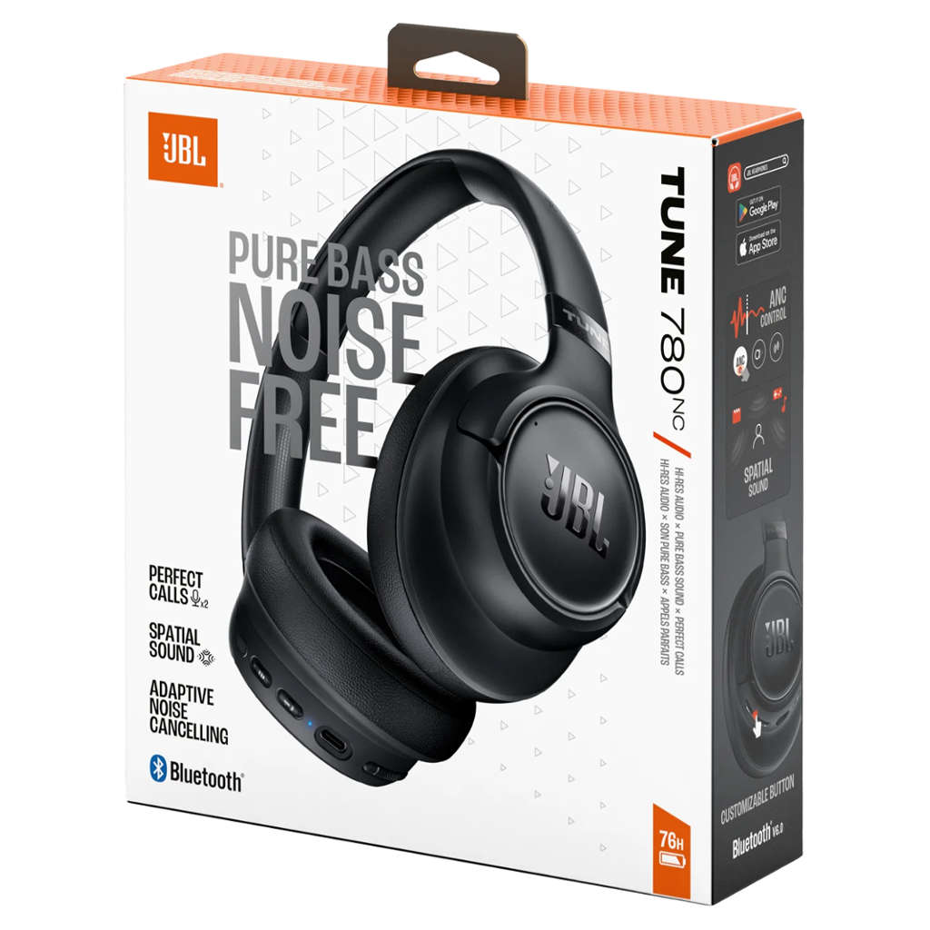 JBL Tune 780NC Wireless Noise Cancelling Headphone Black