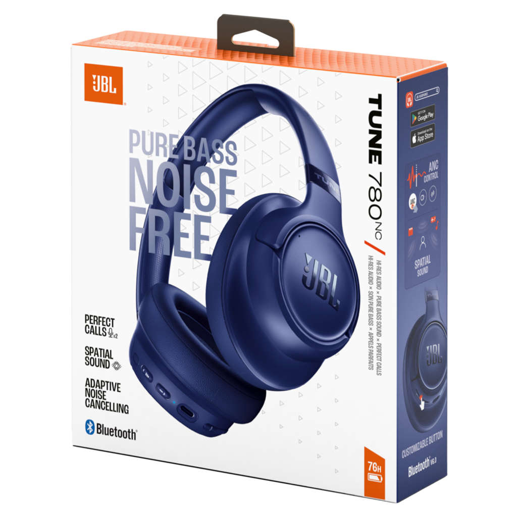 JBL Tune 780NC Wireless Noise Cancelling Headphone Blue
