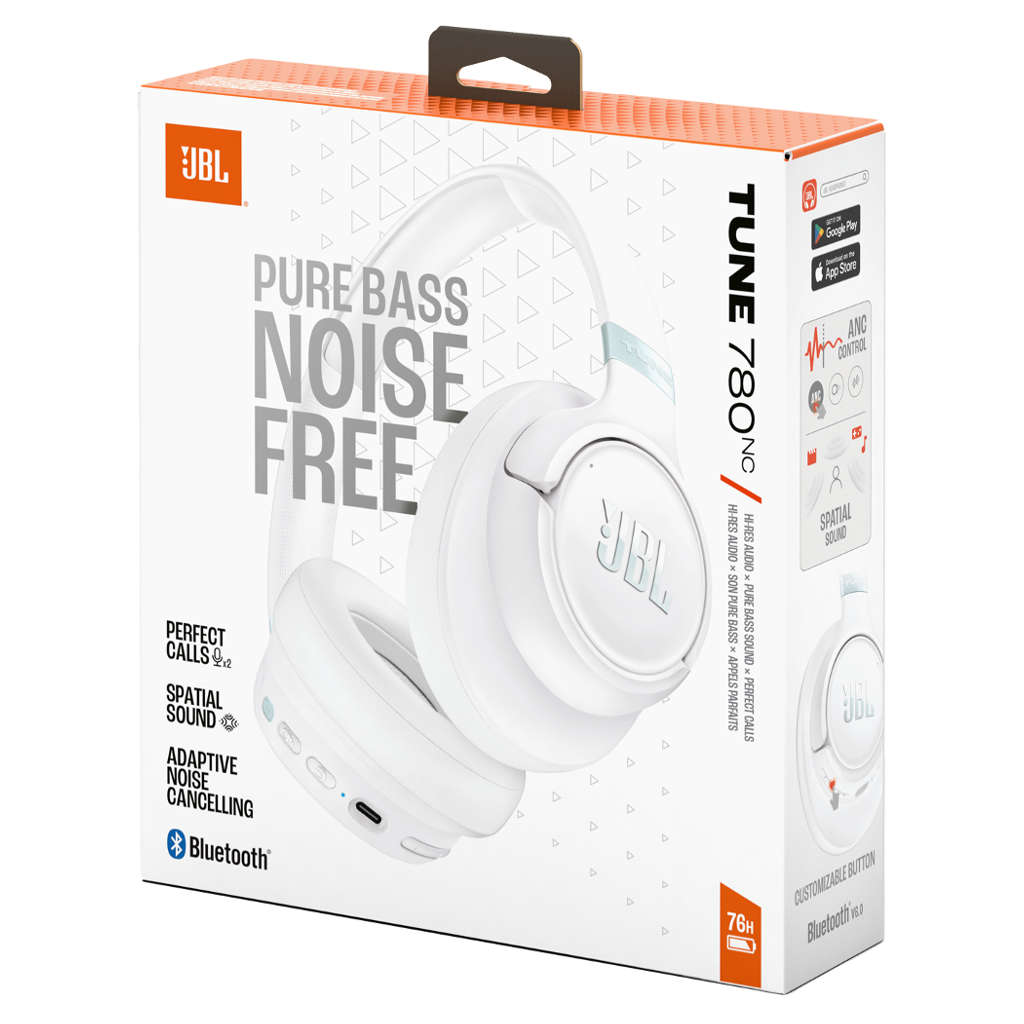 JBL Tune 780NC Wireless Noise Cancelling Headphone White