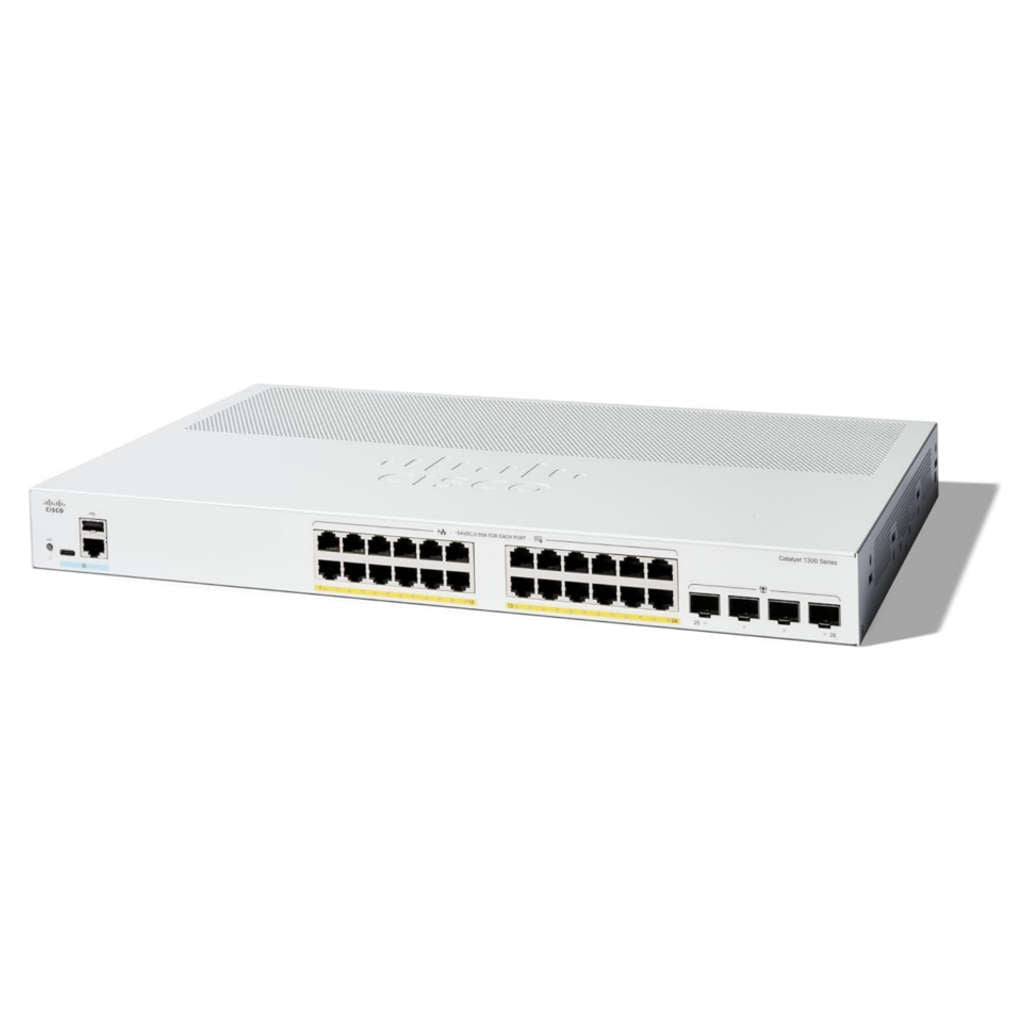 Cisco Catalyst 1300 Series 24-Port Managed Switch C1300-24T-4G 
