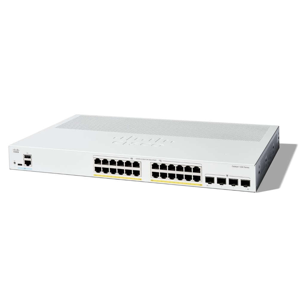 Cisco Catalyst 1300 Series 24-Port Managed Switch C1300-24P-4G 