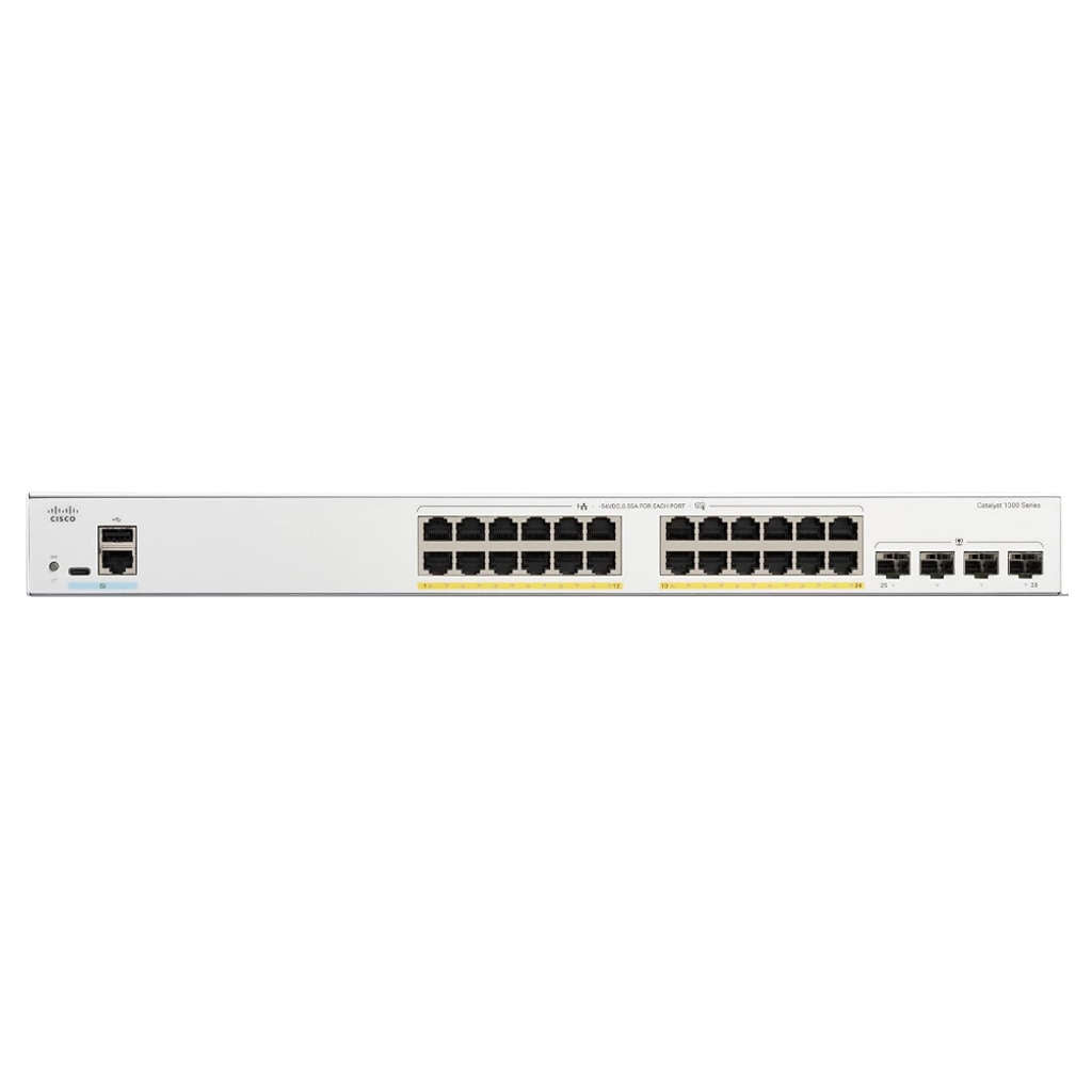 Cisco Catalyst 1300 Series 24-Port Managed Switch C1300-24P-4G
