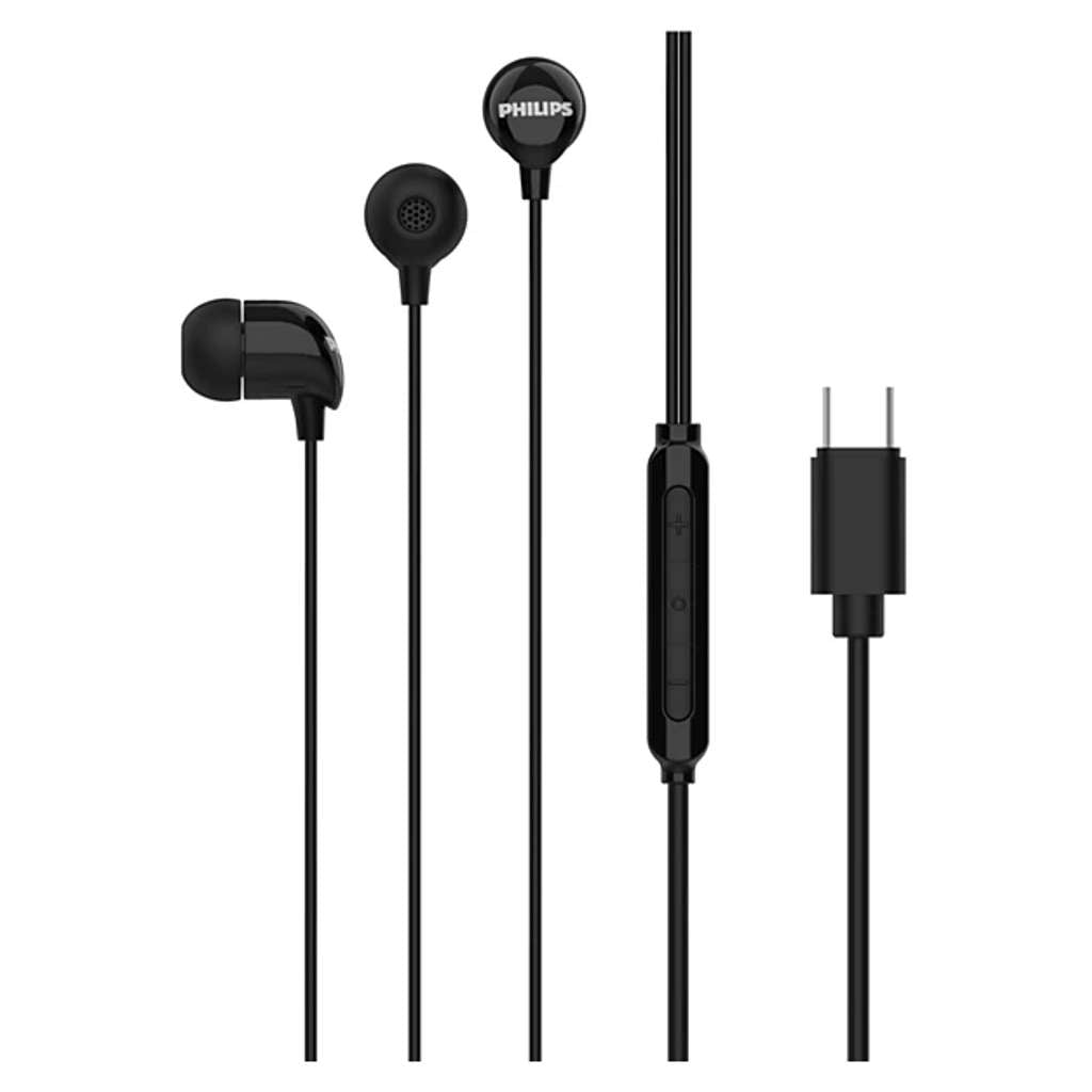 Philips In-Ear Wired Headphones Black TAE1159BK/00 