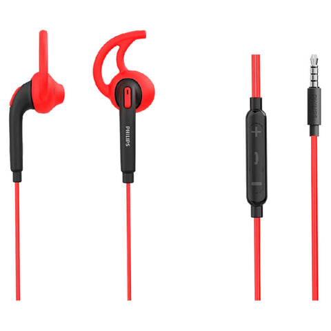 Philips In-Ear Sports Headphones With Mic Red TAA1009RD/94 