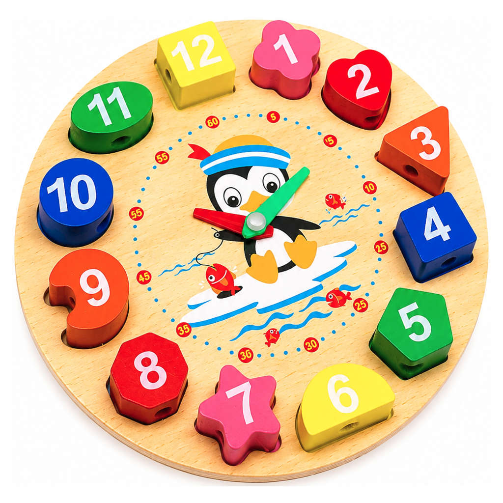 Toy Clock Brain Boosting Puzzle Learning Game For Kids 