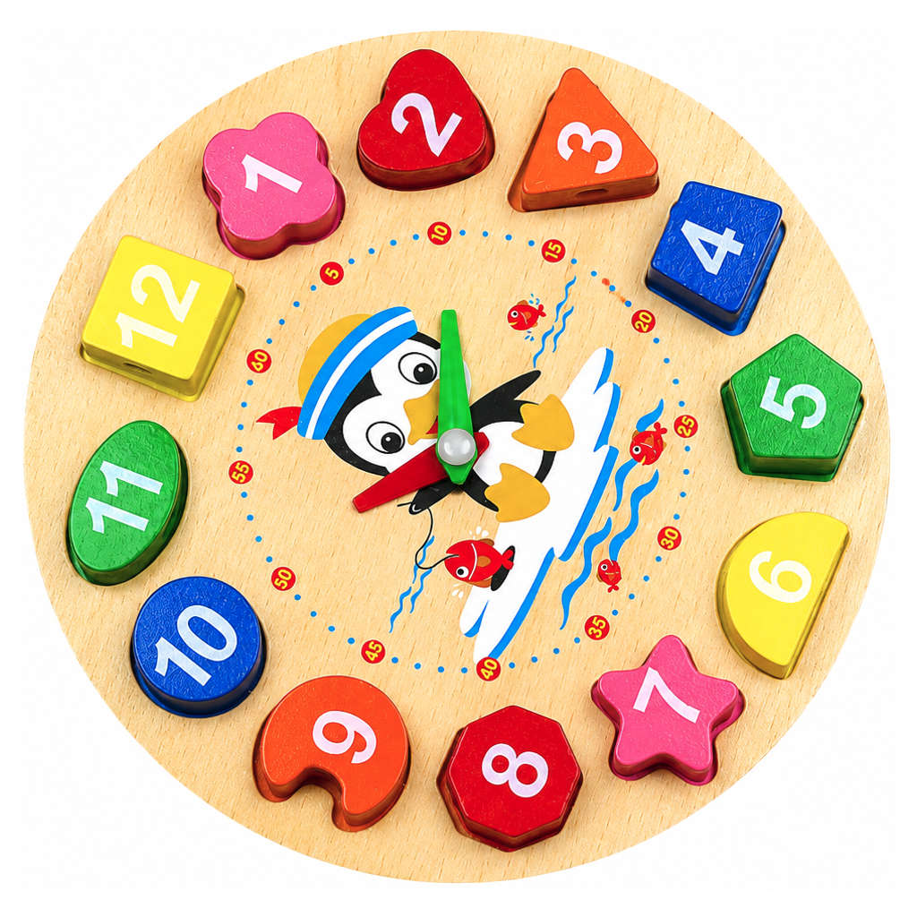 Toy Clock Brain Boosting Puzzle Learning Game For Kids