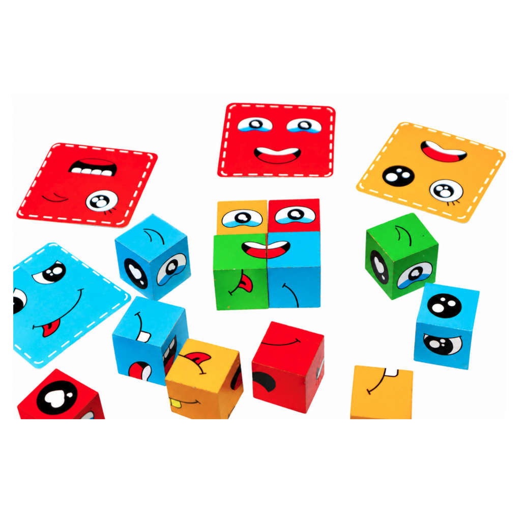 Face Cube Brain Boosting Puzzle Cube Learning Toy For Kids & Adults
