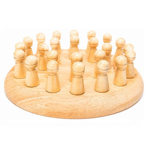 Memory Chess Wooden Color Matching Game For Kids 