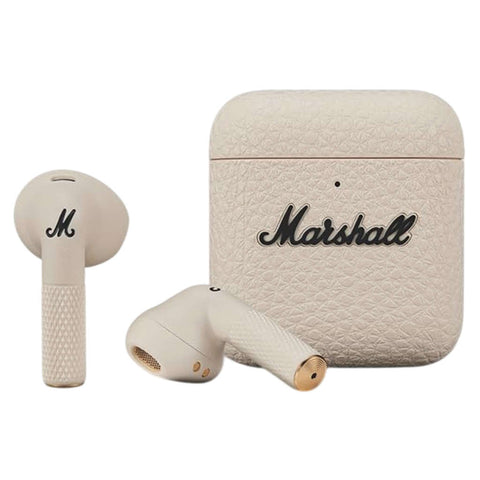 Marshall Minor IV True Wireless Earbuds With 30+ Hours of Playtime Cream 