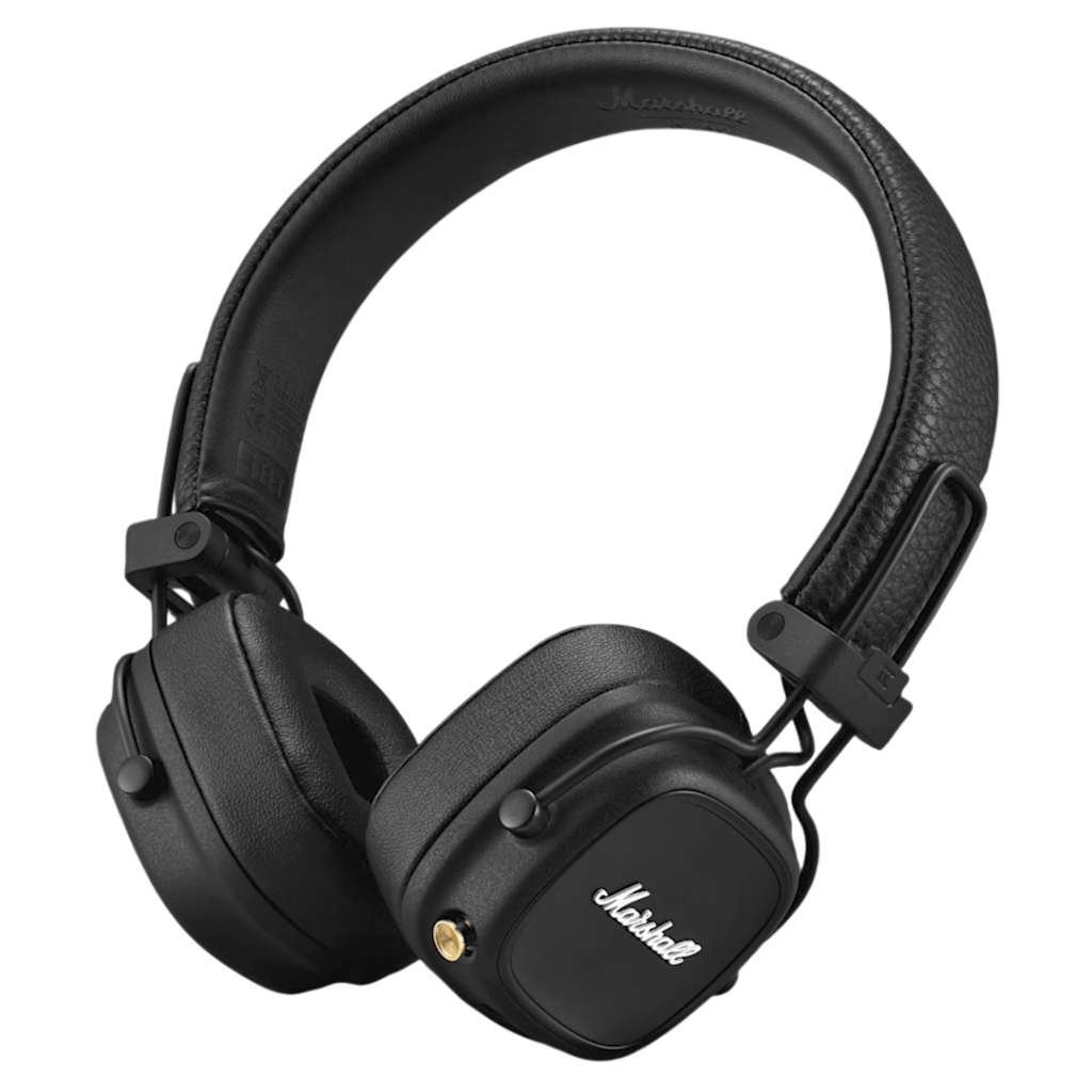 Marshall Major IV Wireless Bluetooth On Ear Headphone With Mic Black 