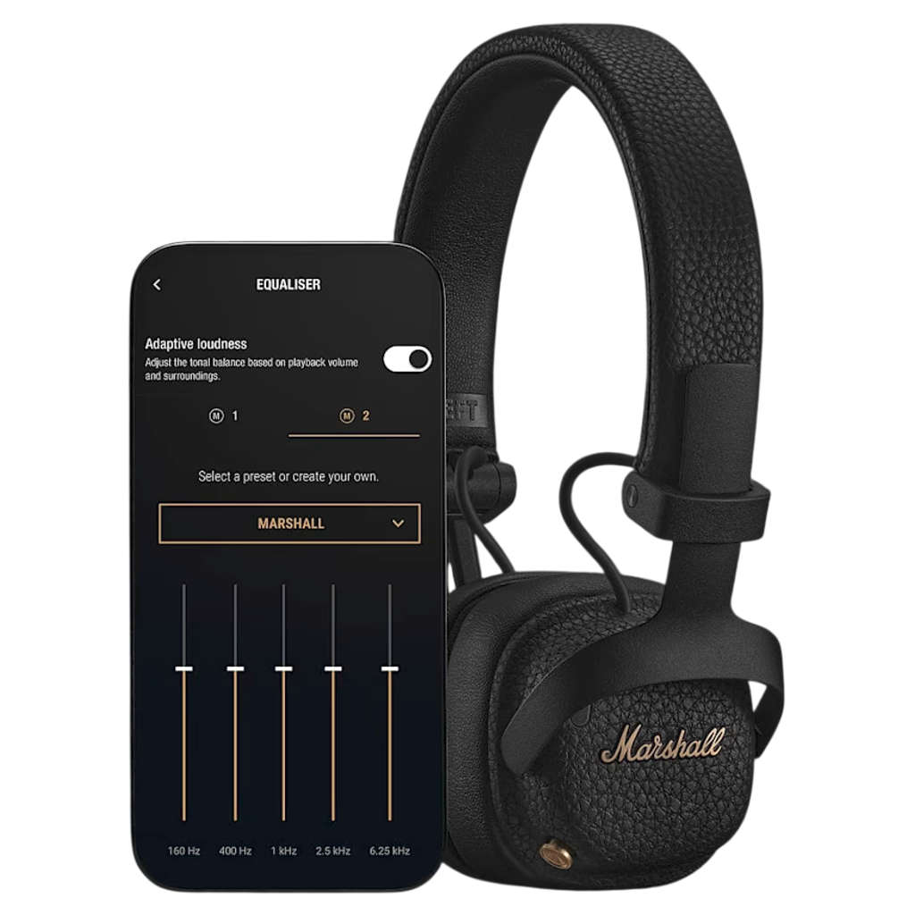 Marshall Milton ANC Wireless Bluetooth On Ear Headphone Black