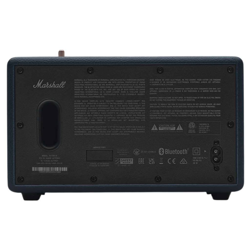 Marshall Acton III Compact Bluetooth Speaker Midnight Blue