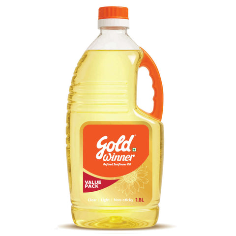 Gold Winner Refined Sunflower Oil 1.8 Ltr Pet Bottle 