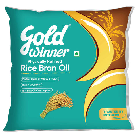 Gold Winner Rice Brad Oil 425g Pouch 