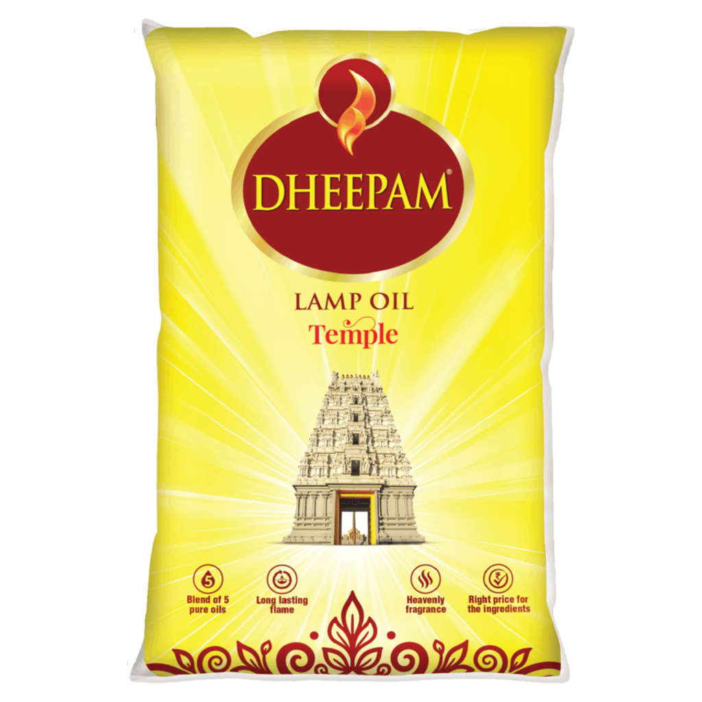 Dheepam Temple Lamp Oil 850g Pouch 