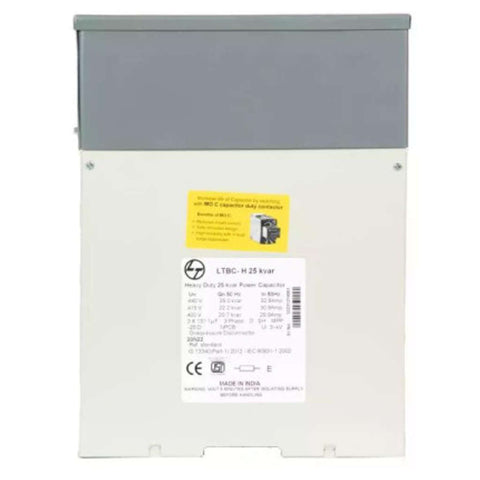 L&T [ Lauritz Knudsen ] Heavy Duty Box Capacitor 2 kVAr 440 VAC LTBCH302B2 