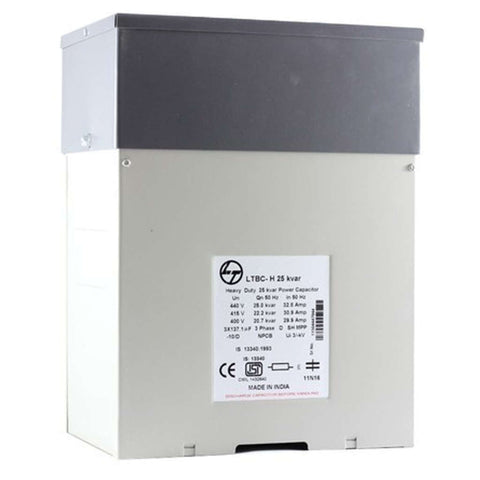 L&T [ Lauritz Knudsen ] Standard Duty Box Capacitor 3 kVAr 440 VAC LTBCF303B2 