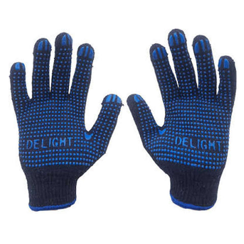 UDF Non Dotted Gloves 70 GSM blue 
