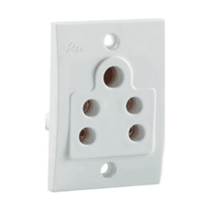 Havells Reo 6A 2 IN 1 Socket W/O Shutter-5 Pin - AHEKPOW063